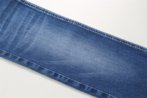 Preto escuro azul traseiro bom alongamento tecido denim para jeans