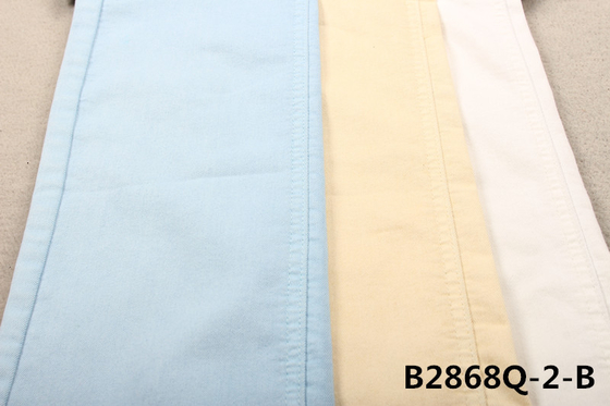 7.6OZ PFD algodão poliéster spandex tecido branco denim para mulheres jeans