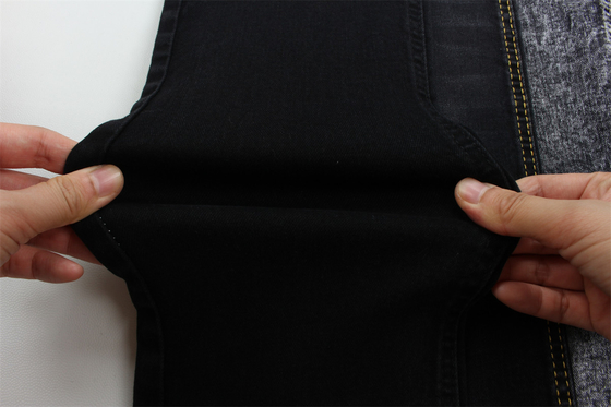 10 onças Negro Negro Good Stretch Tecido Denim Para Jeans