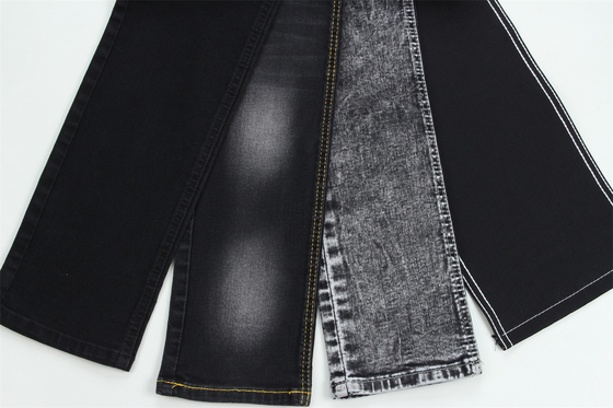 10 onças Negro Negro Good Stretch Tecido Denim Para Jeans