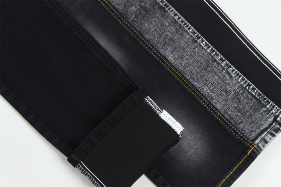 10 onças Negro Negro Good Stretch Tecido Denim Para Jeans