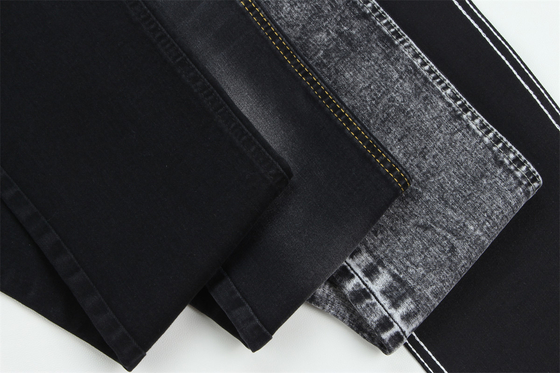10 onças Negro Negro Good Stretch Tecido Denim Para Jeans