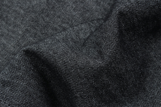 5 onças 100% algodão preto cor rígida jeans denim tecido para camisas