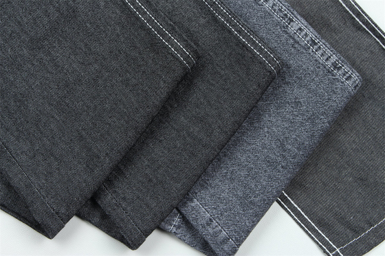 5 onças 100% algodão preto cor rígida jeans denim tecido para camisas