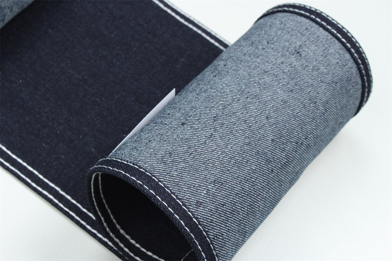 Tecido de denim de fibra reciclada em um azul muito profundo 11,5 oz Alta elasticidade