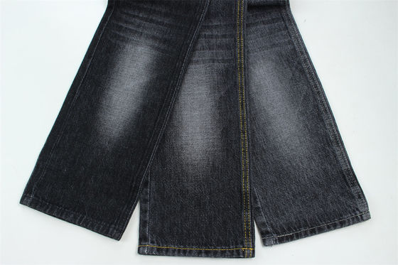 100% de algodão 12 uma vez virgem algodão tecido rígido denim para jeans preto escuro