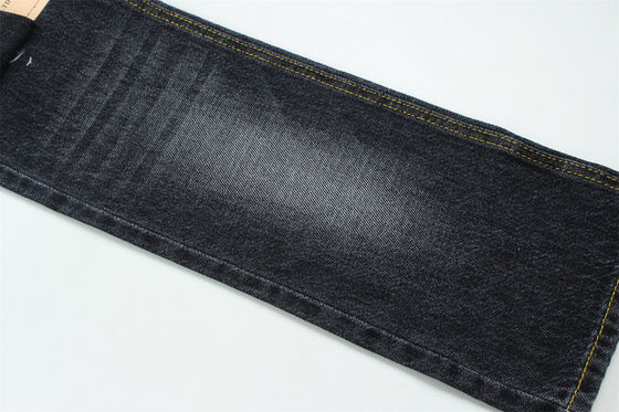 100% de algodão 12 uma vez virgem algodão tecido rígido denim para jeans preto escuro