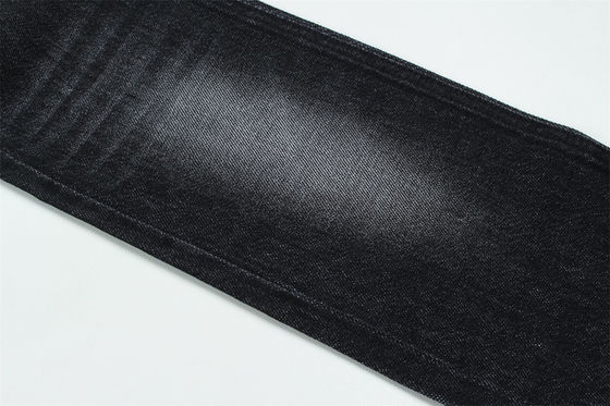 100% de algodão 12 uma vez virgem algodão tecido rígido denim para jeans preto escuro