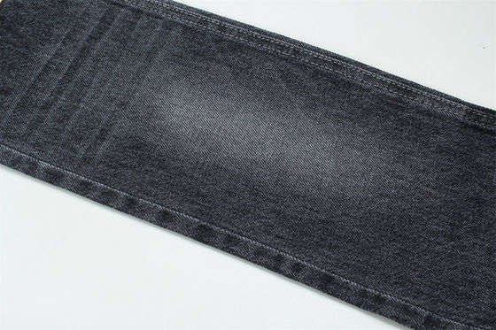 100% de algodão 12 uma vez virgem algodão tecido rígido denim para jeans preto escuro