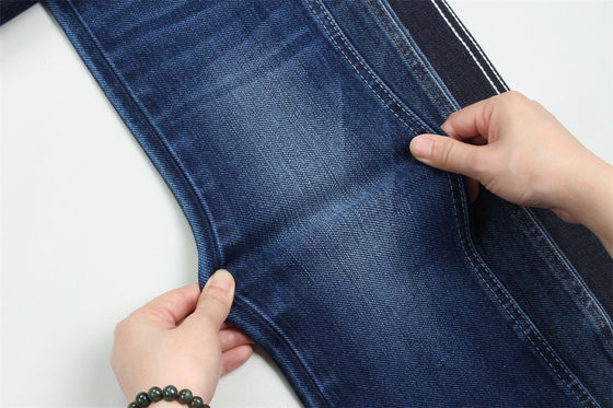 Tecido especial de denim com barra de curvatura pesado para homens jeans algodão poliéster espandêx tecido de denim