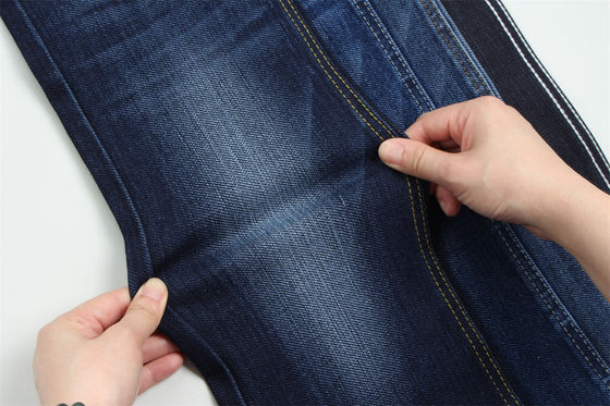 Tecido especial de denim com barra de curvatura pesado para homens jeans algodão poliéster espandêx tecido de denim