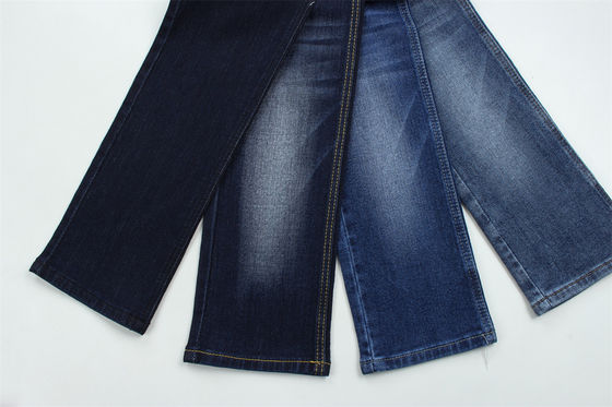 10oz tecido especial de denim com barra de curvatura pesado para homens jeans algodão poliéster spandex denim tecido China fábrica