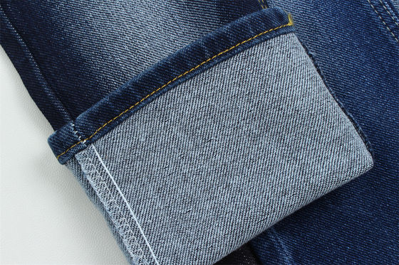 10oz tecido especial de denim com barra de curvatura pesado para homens jeans algodão poliéster spandex denim tecido China fábrica