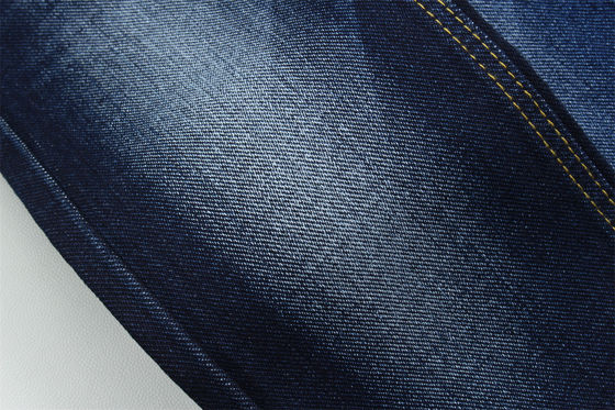 10oz tecido especial de denim com barra de curvatura pesado para homens jeans algodão poliéster spandex denim tecido China fábrica