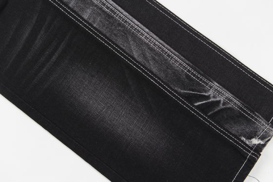 Tecido denim de alta qualidade preto escuro para jeans