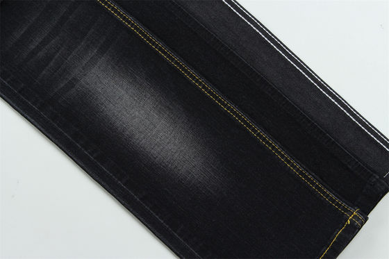 Tecido de denim escuro preto de alta estiragem para crianças e mulheres jeans