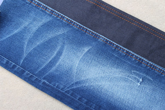 Tecido Jeans Slub Lycra Azul Escuro para Jeans de Crianças e Mulheres