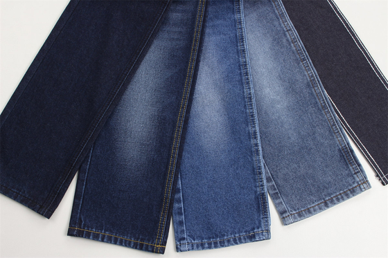 10 oz Super Blue Denim Tecido rígido 100% de algodão para estilo jeans Boyfriend estilo suave toque de mão mulheres jeans verão em venda