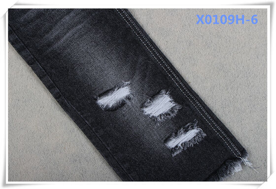 Estilo namorado tecido 100% algodão denim cor preta para jeans