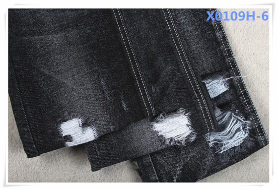 Estilo namorado tecido 100% algodão denim cor preta para jeans