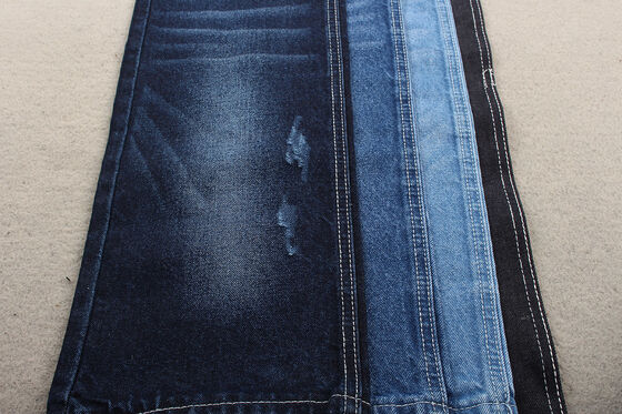 Novas tendências da moda Reciclagem de algodão Tecido denim 12% Reciclagem de algodão e 88% de algodão 11 OZ Eco-friendly