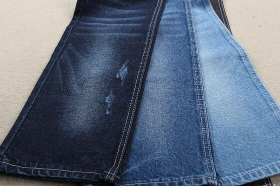 Novas tendências da moda Reciclagem de algodão Tecido denim 12% Reciclagem de algodão e 88% de algodão 11 OZ Eco-friendly
