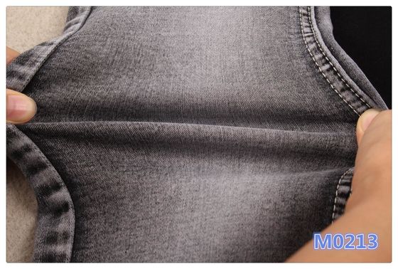Spandex de 3% senhora Soft Jeans Material da tela da sarja de Nimes do cetim de um estiramento de 10 onças