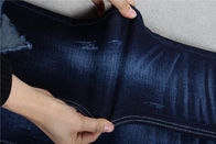 Material elástico das calças de brim da tela da sarja de Nimes da hachura do poliéster do algodão 28% do índigo 10oz 70%