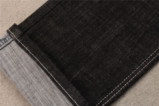 matéria têxtil Stretchable da sarja de Nimes da tela da sarja de Nimes da hachura do algodão do índigo dos homens 9.5oz