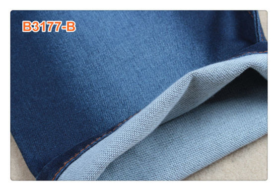 Tela stonewashed Spandex da sarja de Nimes do algodão 25% de 73% para a saia das calças de brim