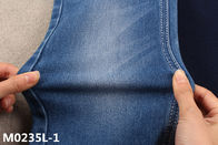 tela Rolls da sarja de Nimes da mancha do Spandex do poliéster 2 do algodão 33 das calças de brim 65 das mulheres 339gsm