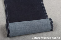 Sanforizing Stretchable Slub a tela da sarja de Nimes de 10 onças para calças de brim magros das mulheres do inverno da mola