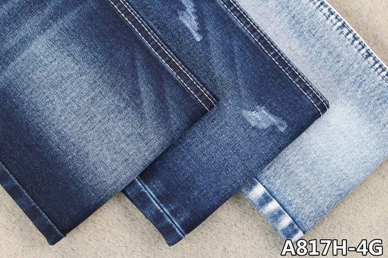azul de índigo da tela da sarja de Nimes do estiramento 11.2oz que Sanforizing calças de brim com fio do OA