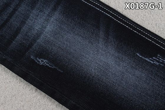 Rolo de pano da textura da tela das calças de brim da sarja da mão esquerda para o desgaste de mulheres