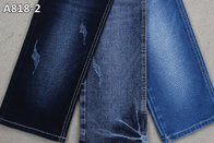 4/1 de azul macio do basculador da tela da sarja de Nimes do cetim + parte traseira preta para as calças de brim das crianças