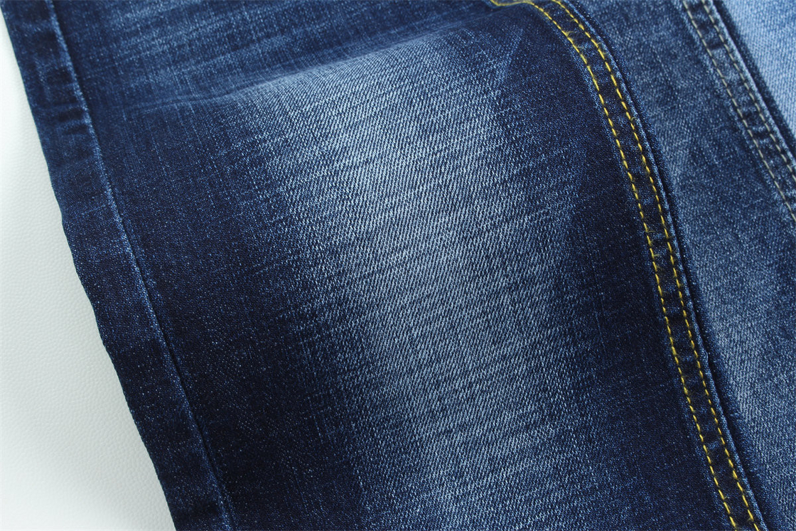 10.8 Uma vez superior Qualidade Crosshatch Slub Stretch Denim Tecido Para Homens Jeans