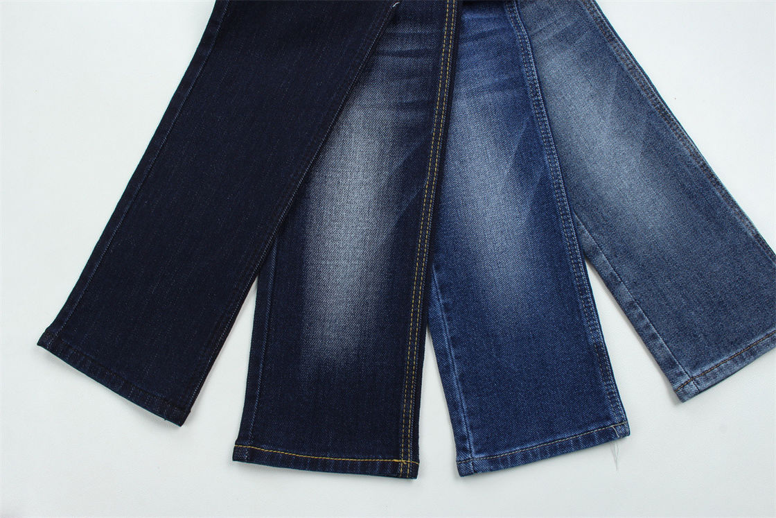 10oz tecido especial de denim com barra de curvatura pesado para homens jeans algodão poliéster spandex denim tecido China fábrica
