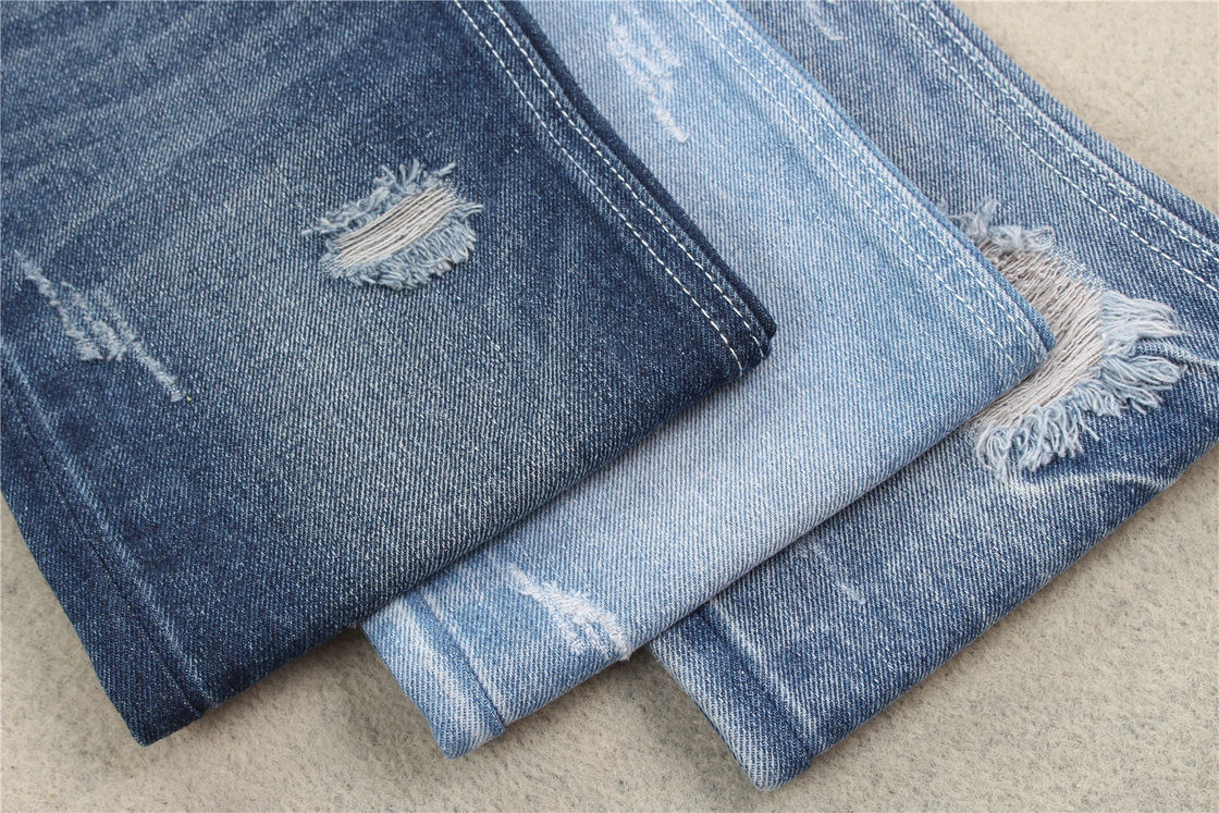 14 onças, algodão 100%, peso pesado, tela de mezclilla cruda, material de jeans de mezclilla