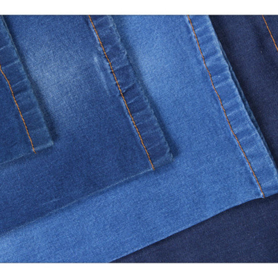 O índigo imprimiu o Spandex orgânico do algodão 2% da tela 98% da sarja de Nimes para o vestuário
