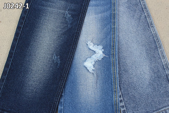 Bom preço Parte traseira branca de 11,7 telas pequenas da sarja de Nimes do estiramento do Spandex do algodão da onça on-line