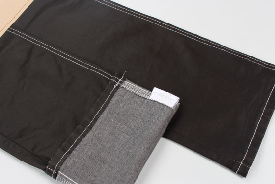 6.8oz revestimento Spandex Denim Tecido Para Mulheres Preto revestimento jeans Tecido