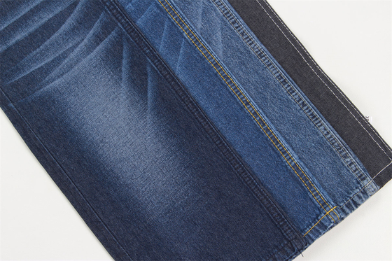 Sanforizing 2/1 Direita Mano Denim Tecido Para Camisa 7.5 Oz 100% algodão azul escuro