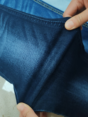 9 OZ tecido de jeans de alta estiragem tecido denim para mulheres magro ajustamento magro de senhora feita na China Guangdong cidade Foshan