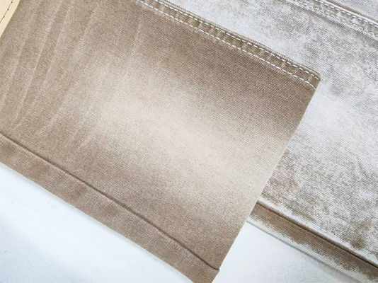 Bom preço Tecido de denim colorido e leve em khaki on-line