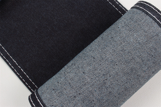 Azul escuro Alto Espandêx Algodão Poliéster Stretch Denim Jeans Tecido