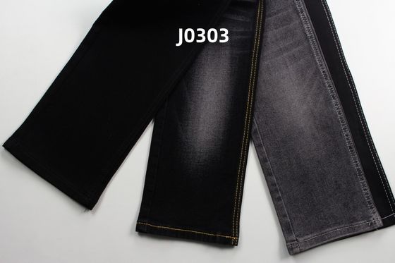 Bom preço 11 Oz Super Stretch Tecido preto de denim para jeans on-line