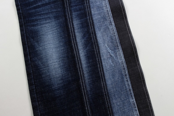 Peso pesado 12,6 oz azul escuro crosshatch tecido denim para jeans
