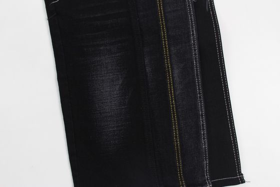 Bom preço 12 oz preto e preto traseiro crosshatch slub jeans tecido on-line