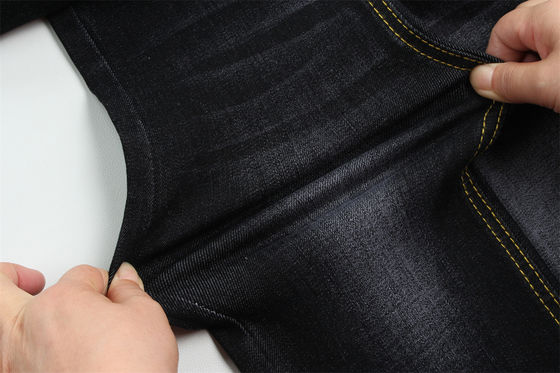 Bom preço 11 Oz Warp Slub Negro Denim Tecido Para Homem Jeans Alto Estiramento Índia Mercado Estilo Venda Quente on-line