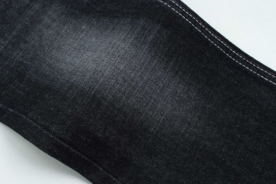 Bom preço 100% algodão crosshatch denim tecido rígido para estilo de moda 13oz cor preta venda quente para o mercado da índia on-line